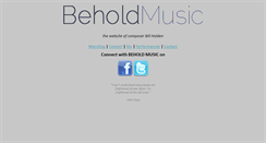 Desktop Screenshot of billholdenmusic.com
