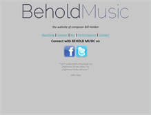 Tablet Screenshot of billholdenmusic.com